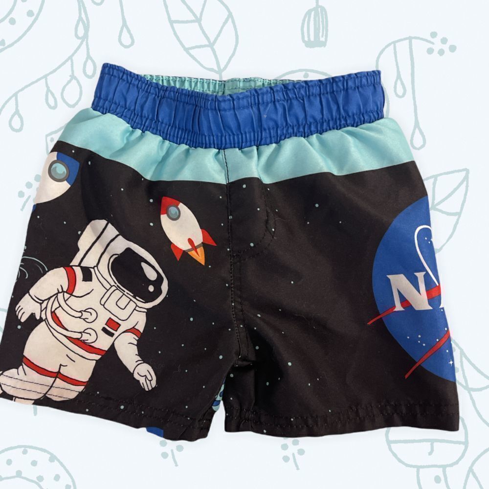 Chemistry NASA shorts - Size 2T - Color: Blue/ Black